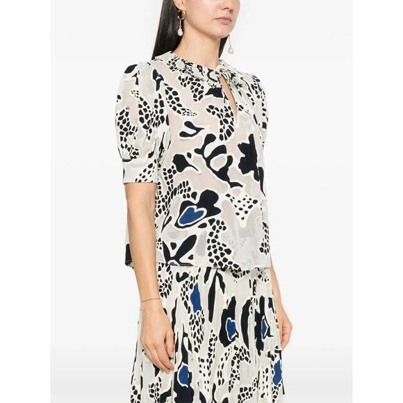 Ulla Johnson Marcella Top in Porcelain 2 - Picture 2 of 5